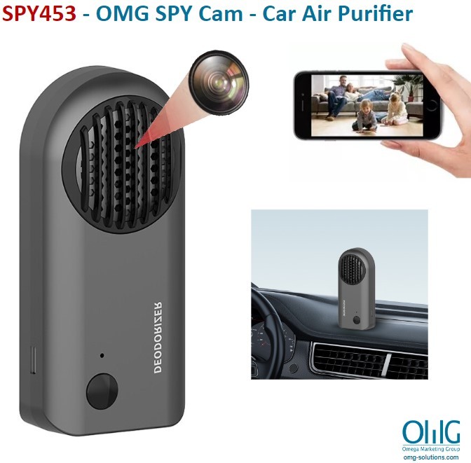 SPY453 - OMG Hidden Spy Camera - Car Air Purifier