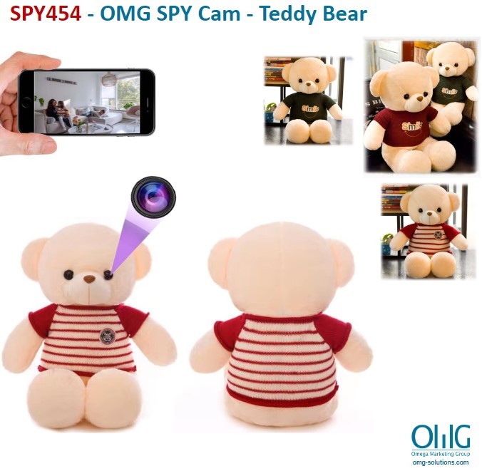 SPY454 - OMG Hidden Spy Camera - Teddy Bear