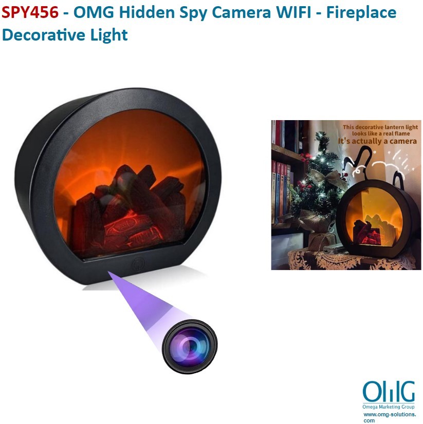 SPY456 - Camera WIFI - Fireplace Decorative Light (WF-FL63) - Main Page
