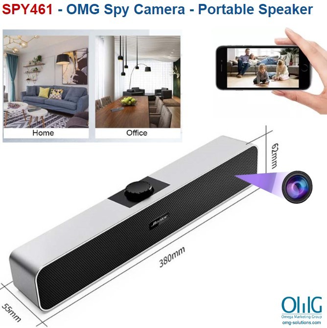 SPY461 - OMG Hidden Spy Camera - Portable Speaker
