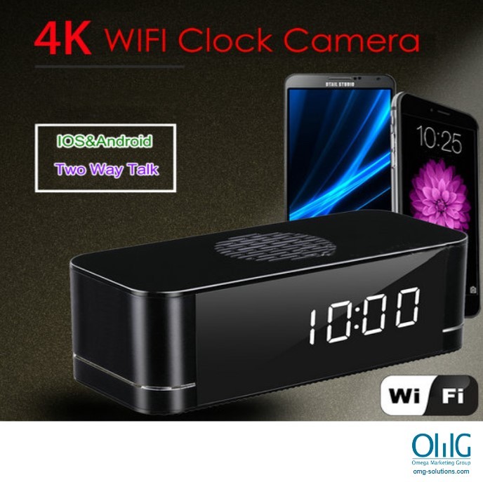 4K WIFI Clock Camera, Built Speaker Two Way Talk, 3000mAh Battery - Page 2
