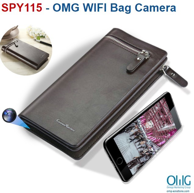 SPY115 - OMG - WIFI Bag Camera DVR, HD1080P, H.264, Motion Detection - Main Page