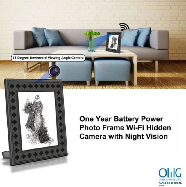 SPY184 - OMG - 720P HD Photo Frame Wi-Fi Hidden Camera with PIR Motion Detection - Page 2