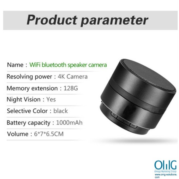 SPY208 - OMG - WIFI Network Bluetooth Speaker Camera, HD 4K Video, Max 128G SD Card - Page 5