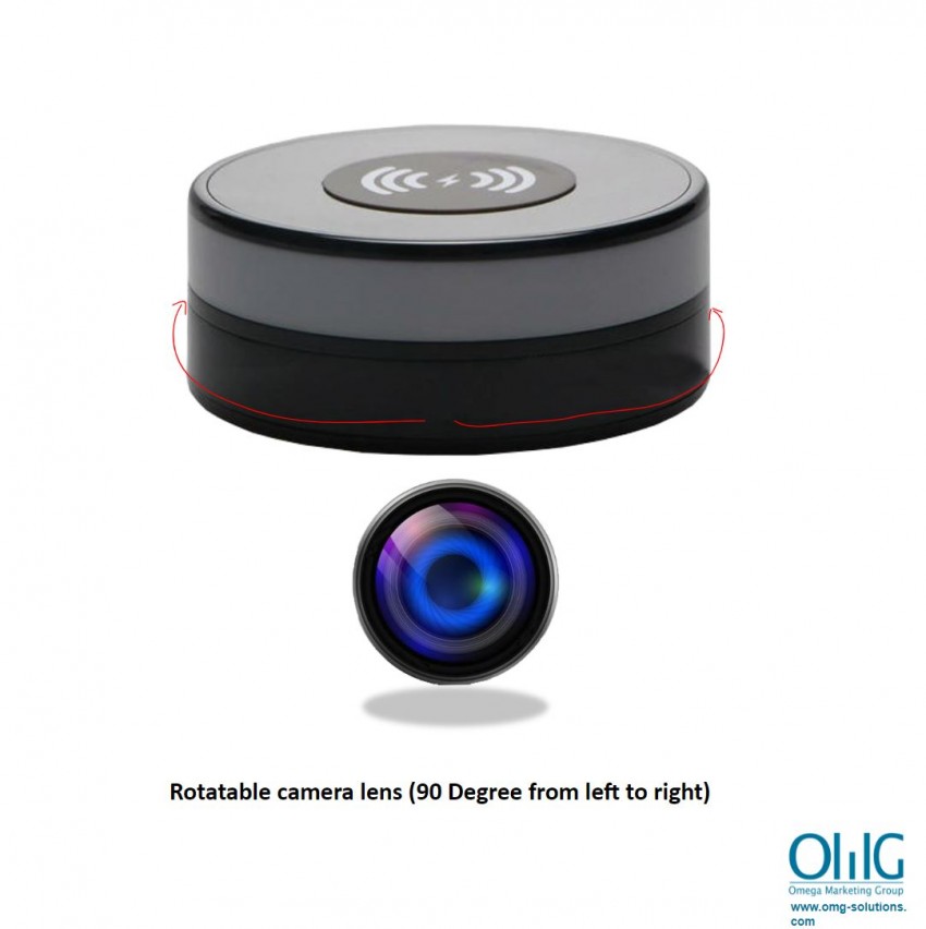 SPY243 - Wireless Charger WIFI Hidden SPY Camera, 180 Deg Rotation Len (WI-Y18) - Page 3