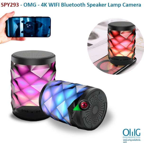 SPY293 - OMG - 4K WIFI Bluetooth Speaker Lamp Camera with Two-way Talk - Main Page
