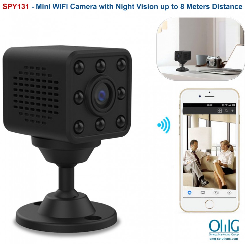 SPY131 - OMG - Mini WIFI Camera, HD1080P, H.264, 8 Meters Nightvision Distance - Main Page