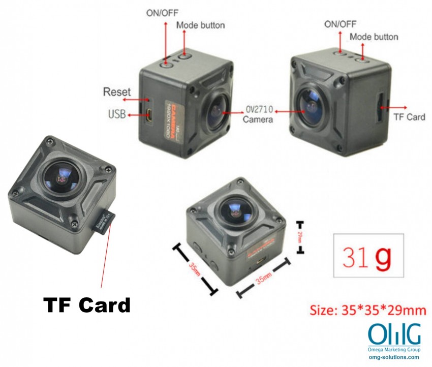 SPY136 - OMG 180 Degree Mini Camera, HD1080P, 30fps, SD Max 128g, Battery 60min - Page 5