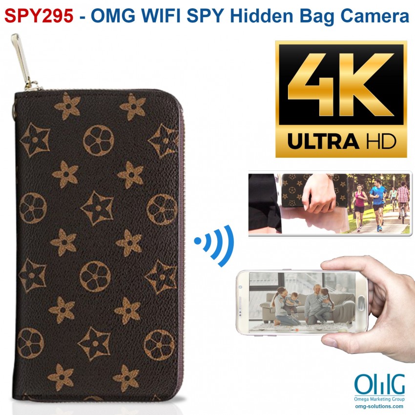 SPY295 - 4K WIFI SPY Hidden Bag Camera, 4000mAh battery, SD Card Max 128G - Main Page