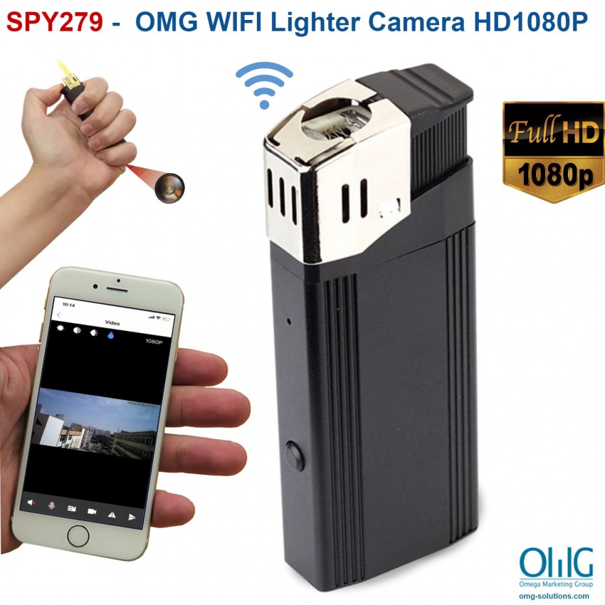SPY279 - WIFI Lighter SPY HIdden Camera, HD1080P, 1.3M Camera, 50min - Main Page