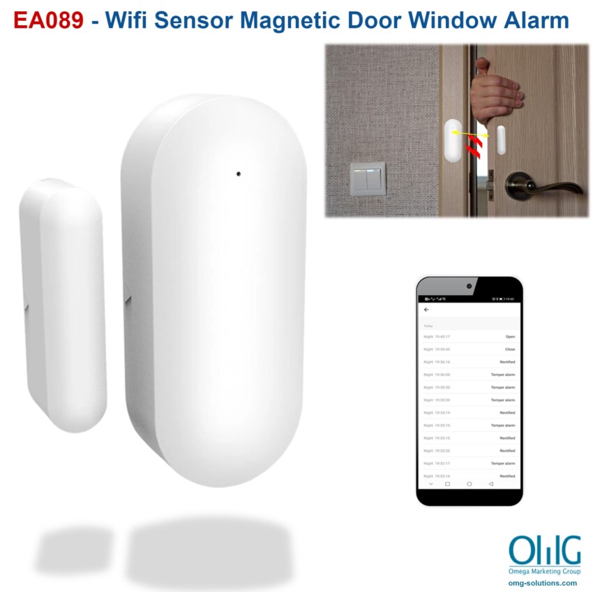 EA089 - WIFI Sensor Magnetic Door Window Alarm - Main Page V2