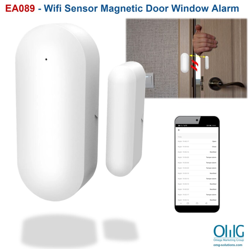 EA089 - WIFI Sensor Magnetic Door Window Alarm - Main Page