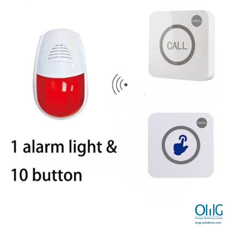 EACM018W - OMG Wireless Waterproof Public Toilet Sound & Light - Buttons - OMG
