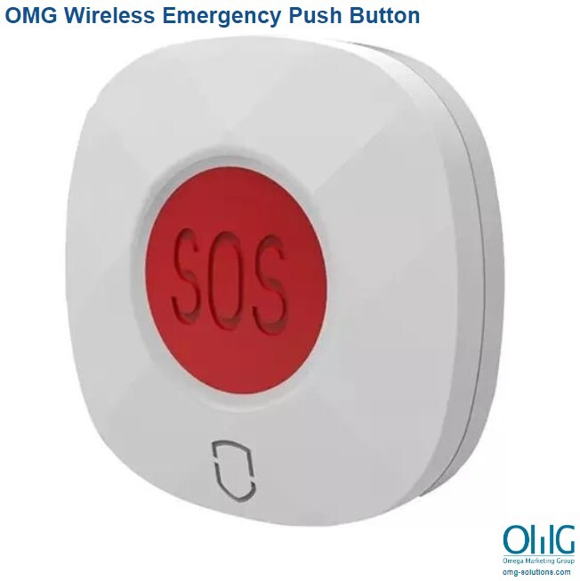 EAPB024W - Wireless Low Battery Detecting Panic Push Button Alarm