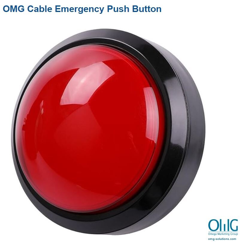 EAPB035C - OMG Cable Emergency Round Dome Shaped Panic Alarm Push Button