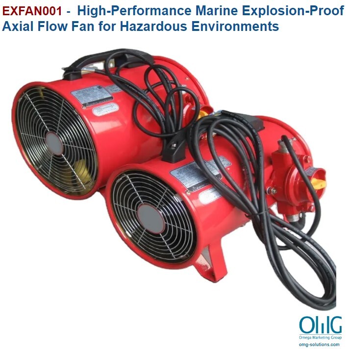 EXFAN001 - High-Performance Marine Explosion-Proof Axial Flow Fan for Hazardous Environments