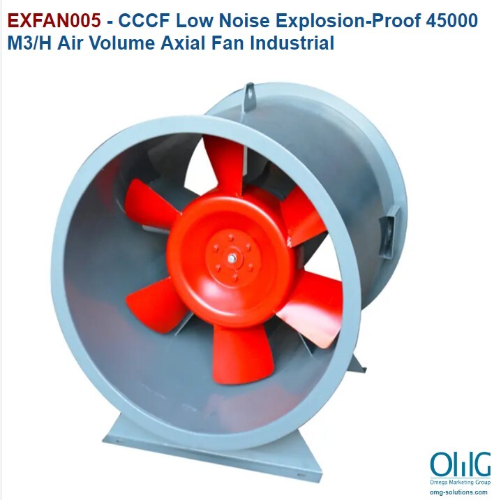 EXFAN005 - CCCF Low Noise Explosion-Proof 45000 M3/H Air Volume Axial Fan Industrial