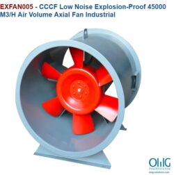 EXFAN005 - CCCF Low Noise Explosion-Proof 45000 M3 - H Air Volume Axial Fan Industrial