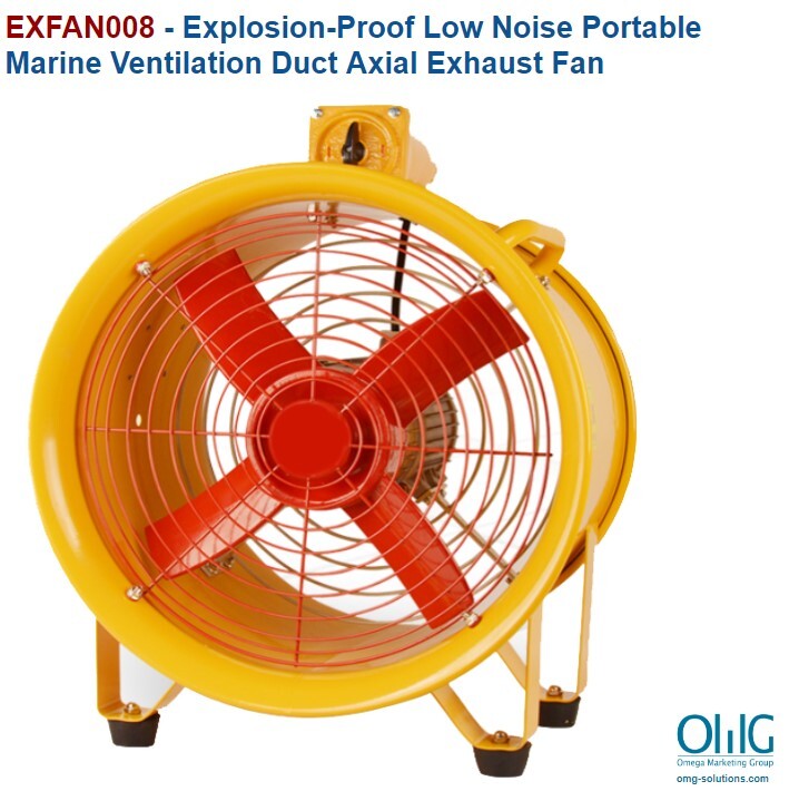 EXFAN008-Explosion-Proof-Low-Noise-Portable-Marine-Ventilation-Duct-Axial-Exhaust-Fan