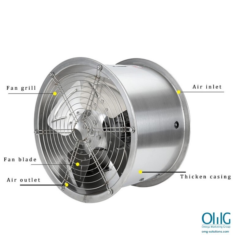 EXFAN011 - 12 Inch - Anticorrosion & Explosion Proof Industrial Induced Draft - Centrifugal Blower/Fan - Description