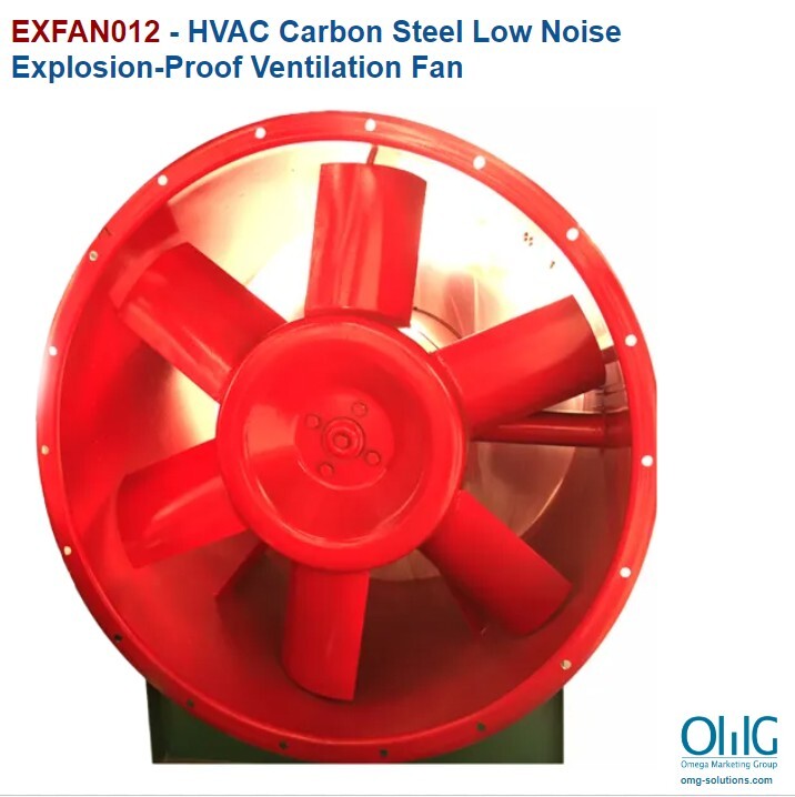 EXFAN012 - HVAC Carbon Steel Low Noise Explosion-Proof Ventilation Fan