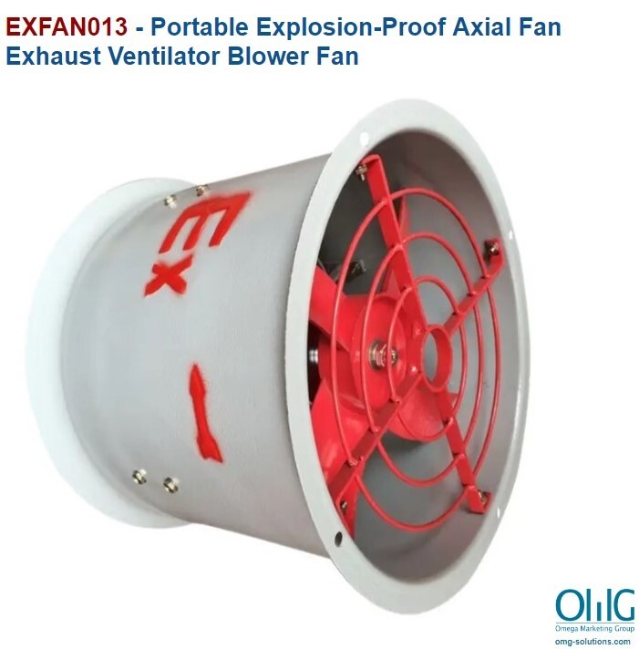 EXFAN013 - Portable Explosion-Proof Axial Fan Exhaust Ventilator Blower Fan