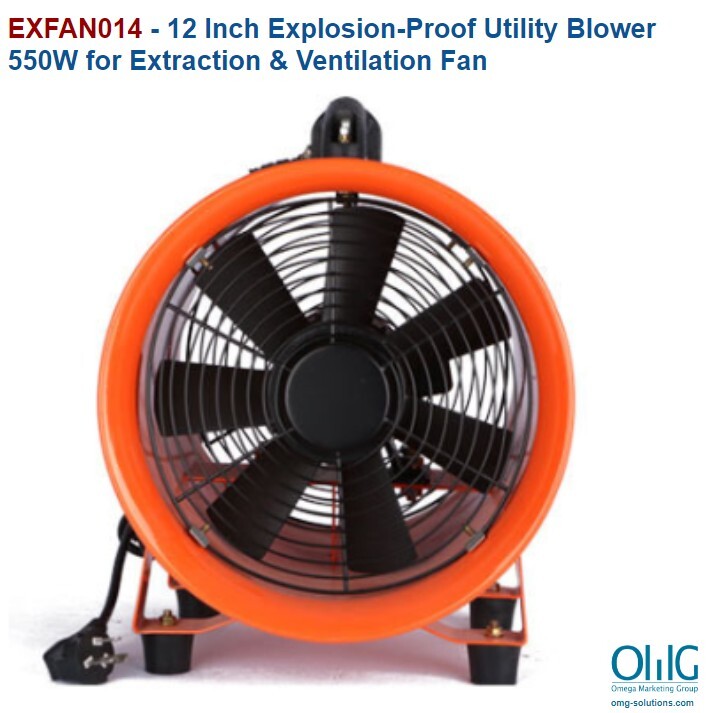 EXFAN014-12-Inch-Explosion-Proof-Utility-Blower-550W-for-Extraction-Ventilation-Fan