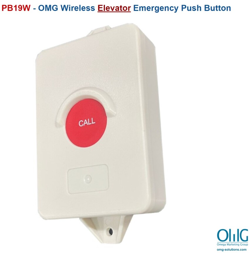 PB19W - OMG Wireless Elevator Emergency Push Button