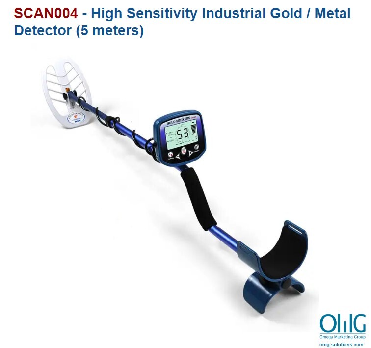 SCAN004 - High Sensitivity Industrial Gold / Metal Detector (5 meters)