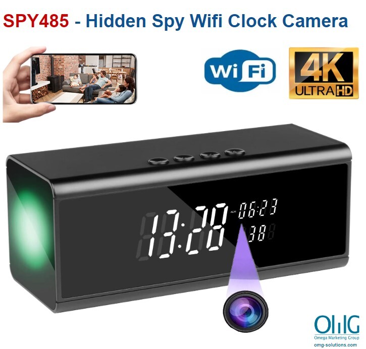 SPY485 - Hidden Spy Wifi Clock Camera 