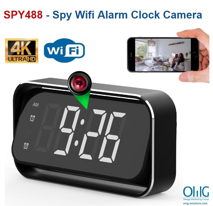 SPY488 -Spy Wifi Alarm Clock Camera