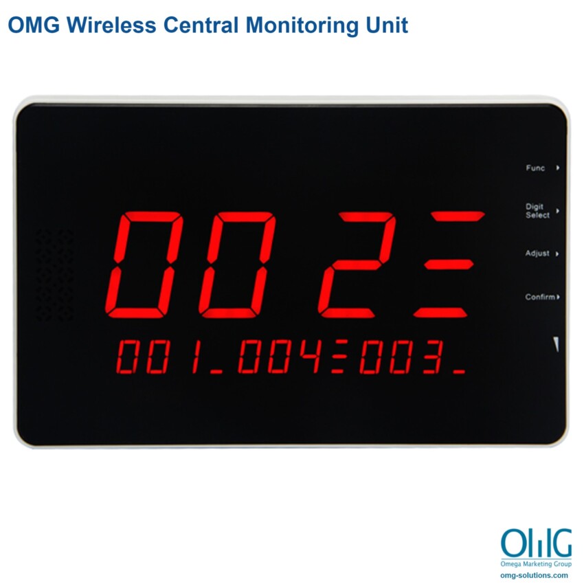 EACM009W - Wireless Pager Receiver Central Monitoring Unit (Displays 4 Numbers)