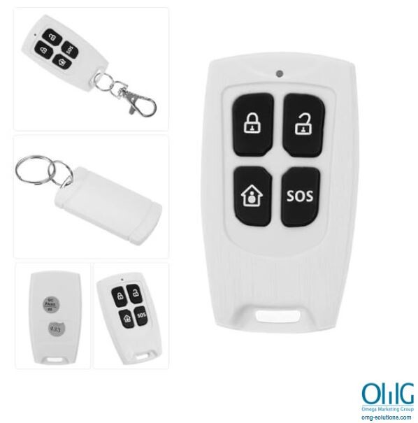 EAPB039W - Wireless 4 Button Remote Control with SOS and Locking System - Multi view
