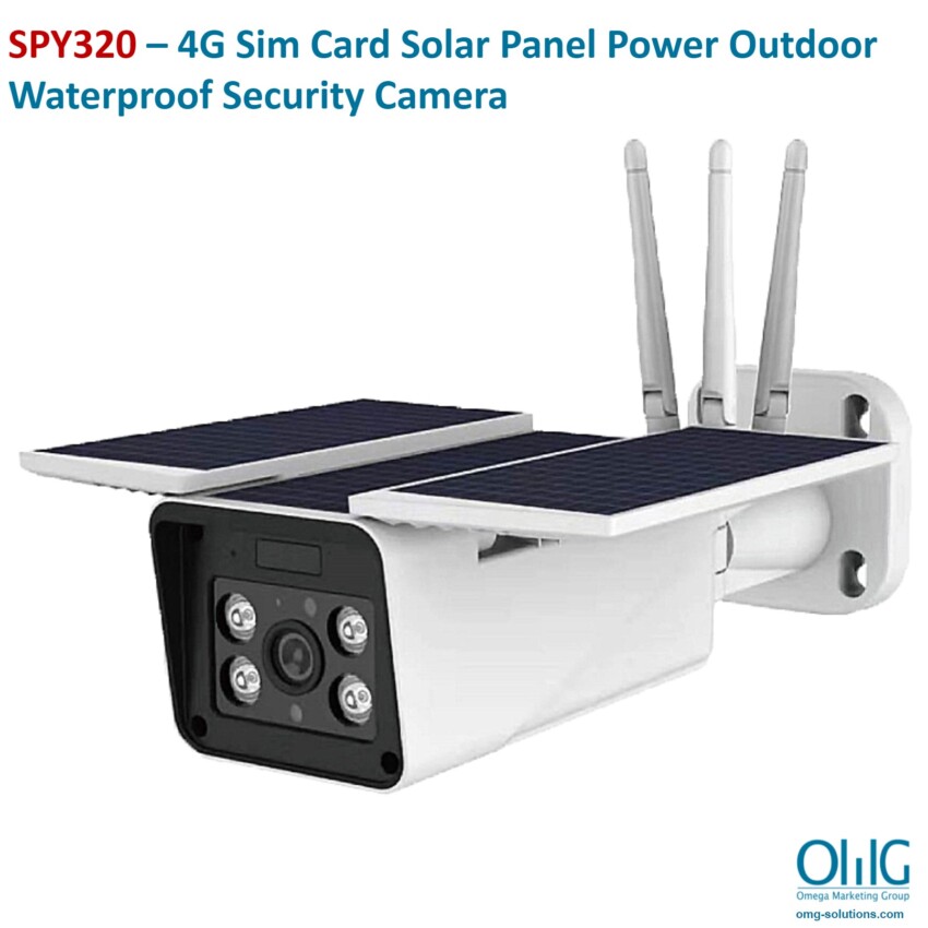 SPY320 – 4G Sim Card Solar Panel Power Outdoor Waterproof Security Camera