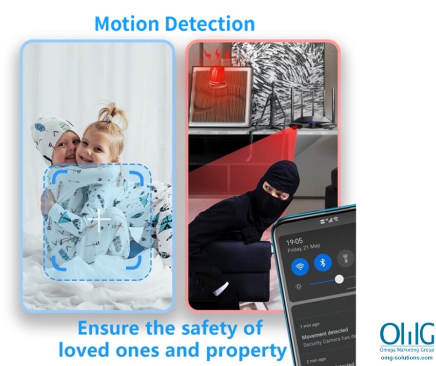 SPY477 - OMG Hidden Spy Wifi Router Camera - Motion detection