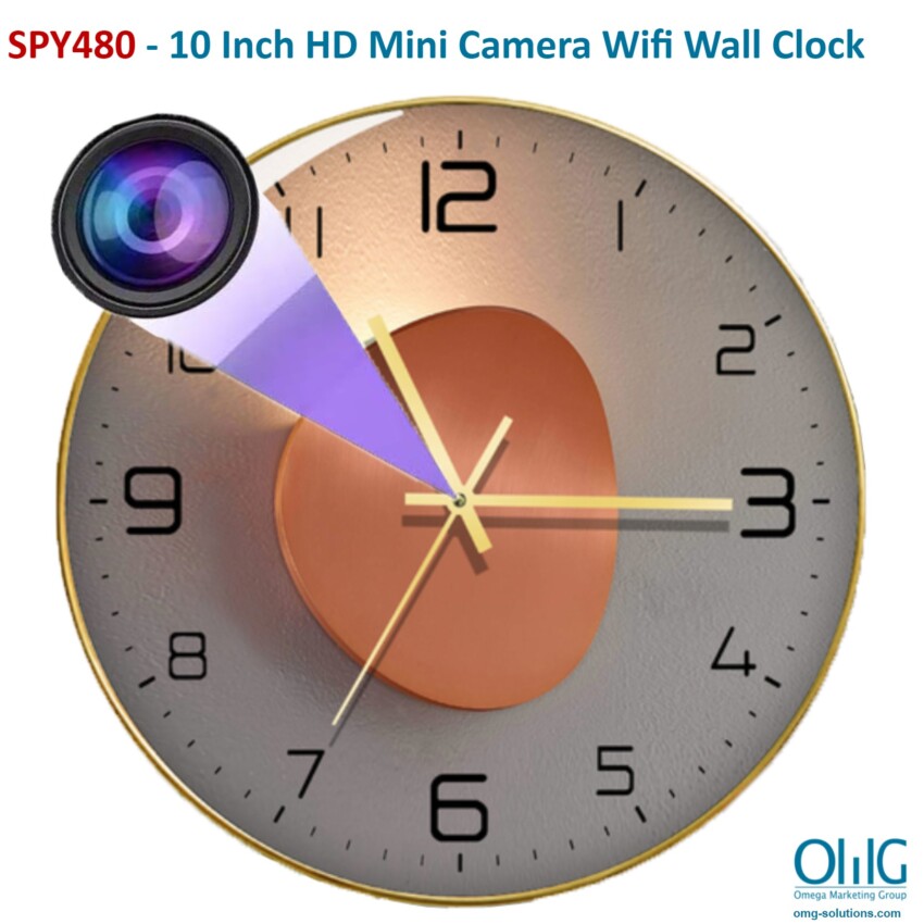 SPY480 - 10 Inch HD Mini Camera Wifi Wall Clock
