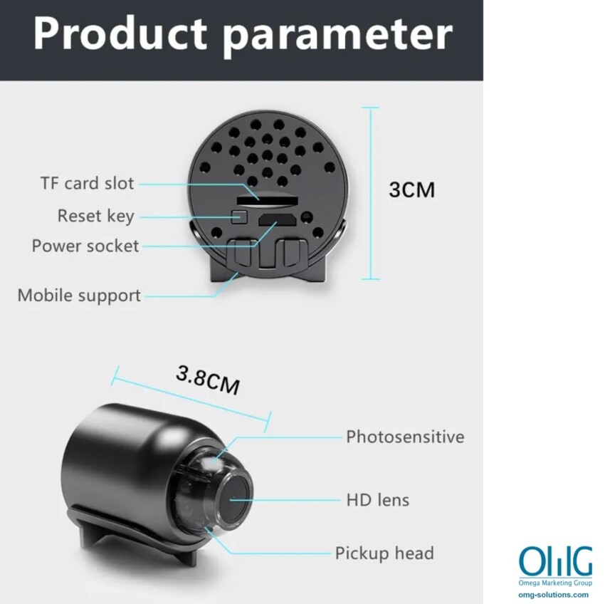SPY481-4G - 4G Mini Hidden Spy WIFI CCTV Camera - Parameter