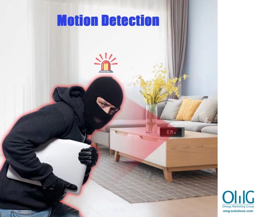 SPY485 - Hidden Spy Wifi Clock Camera - Motion Detection