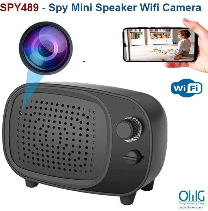 SPY489 - Spy Mini Speaker Wifi Camera