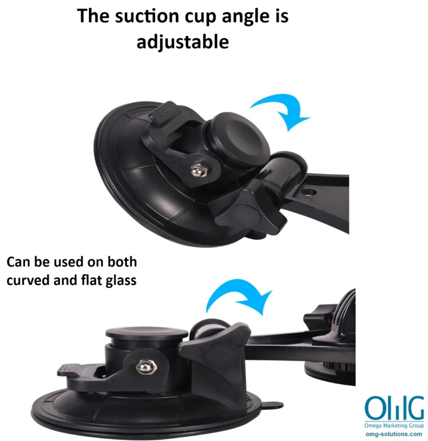 BWA041A - OMG Car Mount Suction Body Camera Holder - Curved