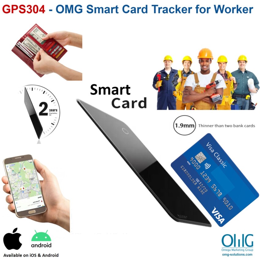 GPS304 - OMG Smart Card Tracker for Worker - Main page