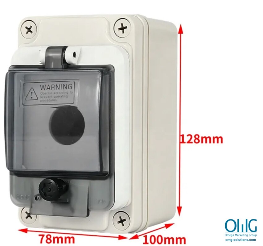 EAPB043C - Waterproof Outdoor Emergency Push Button Switch w Junction Box and Cover - parameters