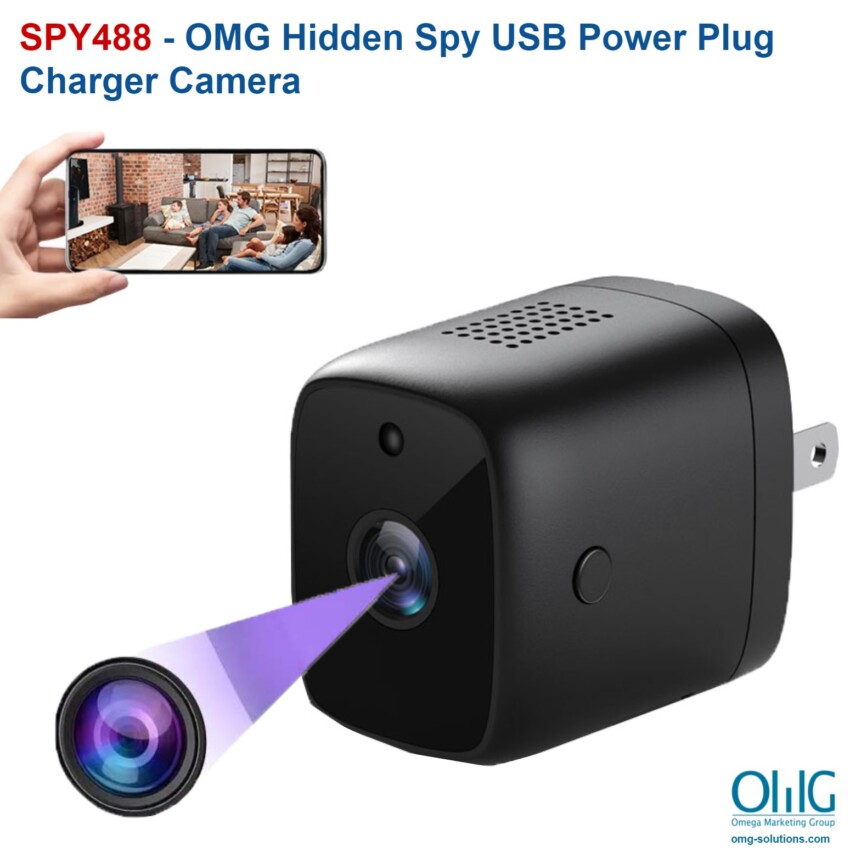 SPY488 - OMG Hidden Spy USB Power Plug Charger Camera - main