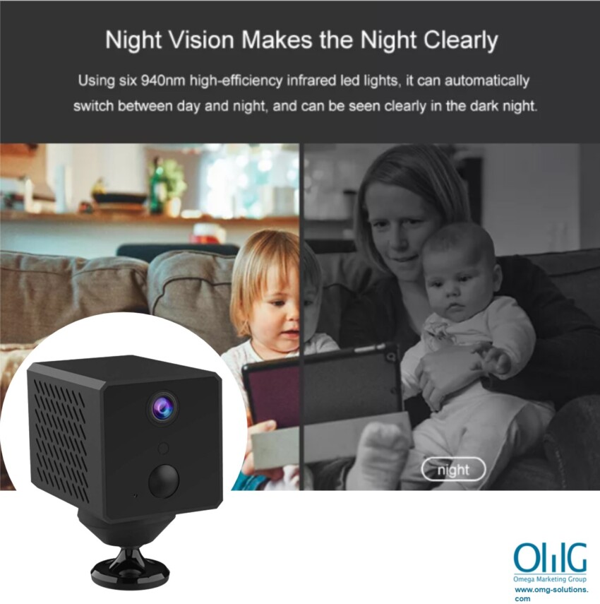 SPYM506- OMG Wifi Mini Spy Cube Camera - Night Vision