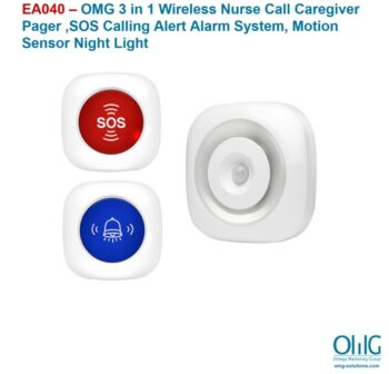 EA040 – 3 in 1 Wireless Nurse Call Caregiver Pager - Image 