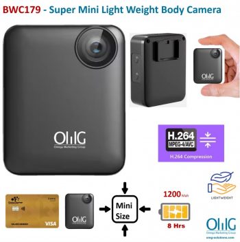 BWC179 - Super Mini Light Weight Body Camera - Main Page-V2