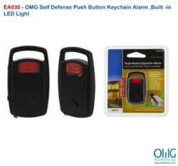 EA030 - OMG Self-Defense Push-Button Keychain Alarm, Built-In LED Light 