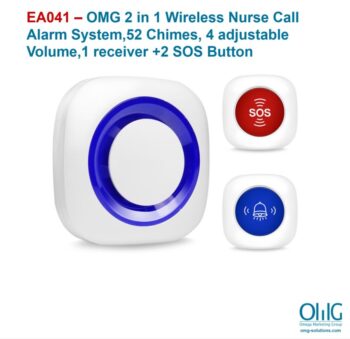 EA041 – OMG 2 in 1 Wireless nurse call alarm system 