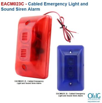 EACM023C - Cabled Emergency Light and Sound Siren Alarm Cover Page