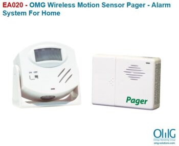 EA020 – OMG Wireless Motion Sensor Pager – Alarm System for Home - Main Page